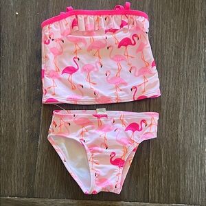 The Children's Place Pink Flamingo Bikini Set